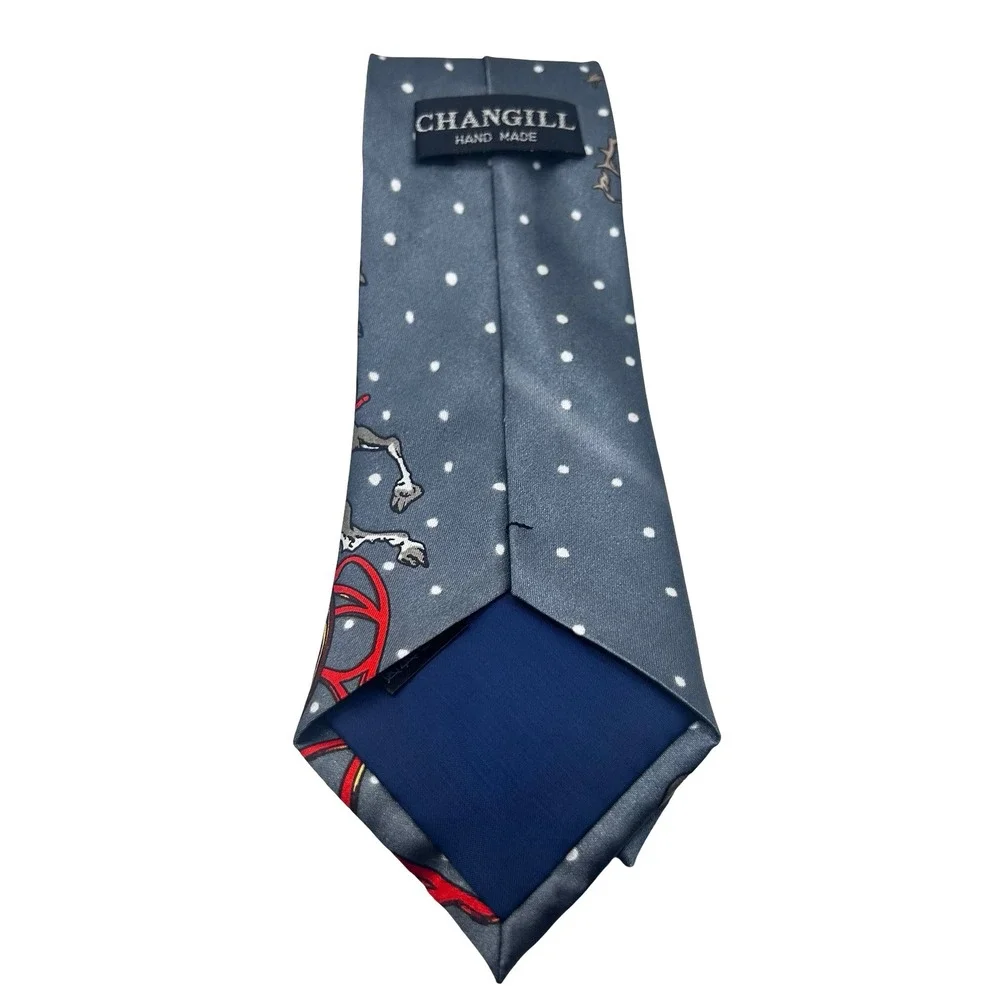 Changill Vintage Myung Ju Silk Christmas‎ Tie 57